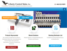 Tablet Screenshot of libertycontrolsales.com